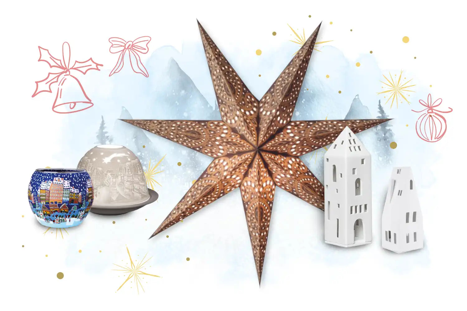 Stimmungsvolle Weihnachtsdekoration