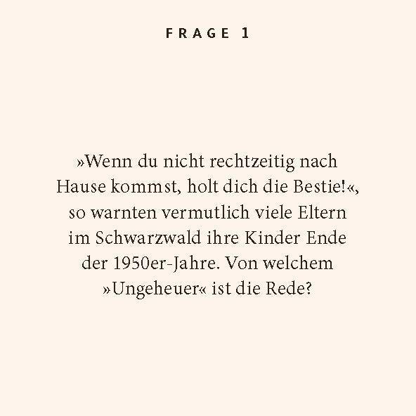 Welches Monster ist ein Thema im Schwarzwald-Quiz über die 1950er Jahre?