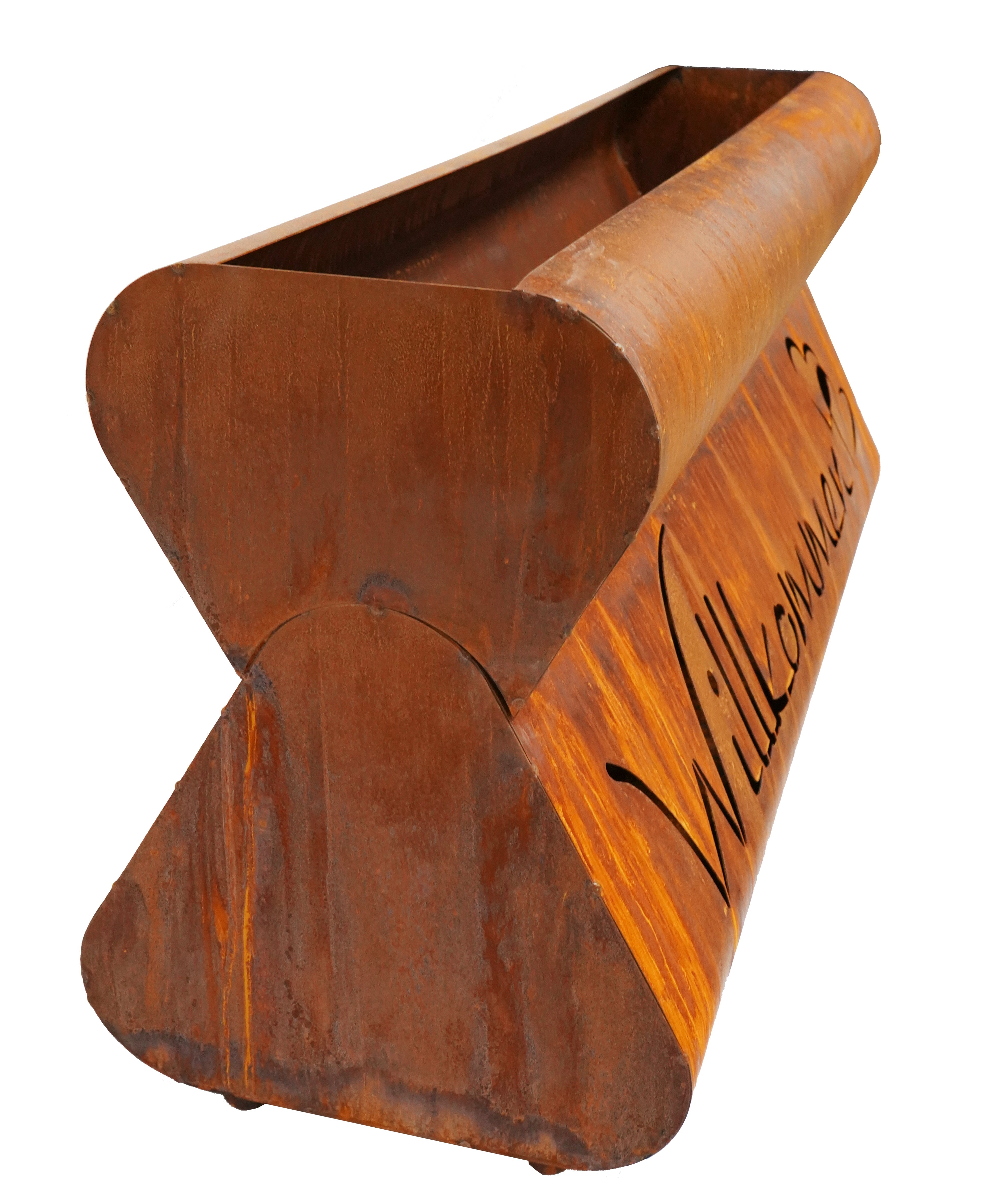 Ein rostiges Leonos Edelrost Pflanzengefäß Bregenz - Willkommen Pflanzer.