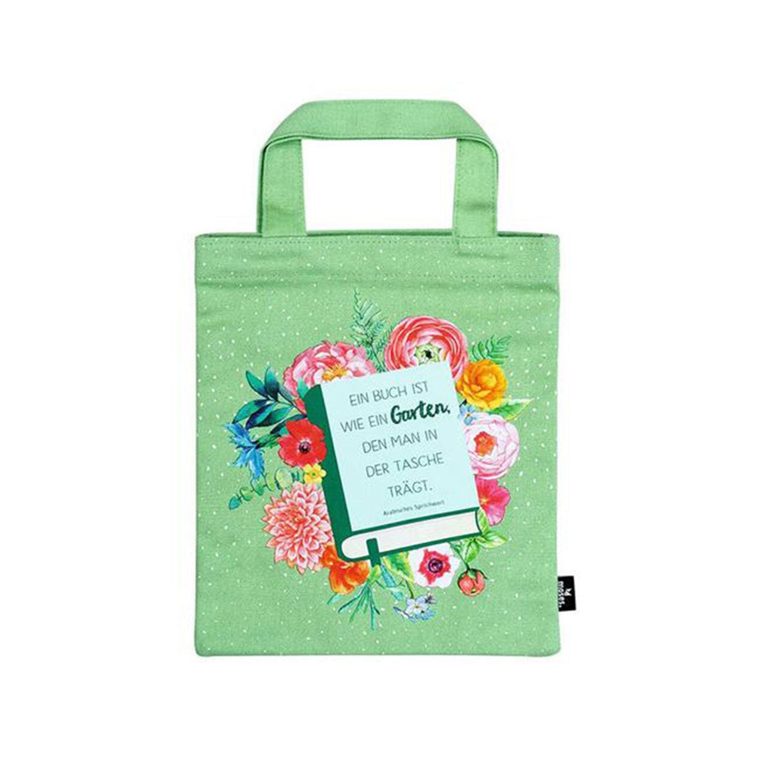 Die Büchertasche Garten aus Baumwolle