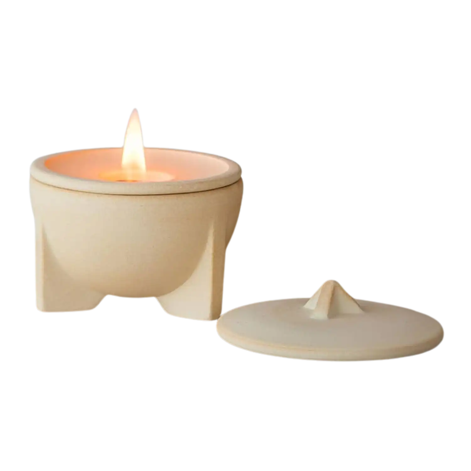 Eine beleuchtete SCHMELZFEUER® INDOOR CERANATUR® schafft gemütliches Stimmungslicht.