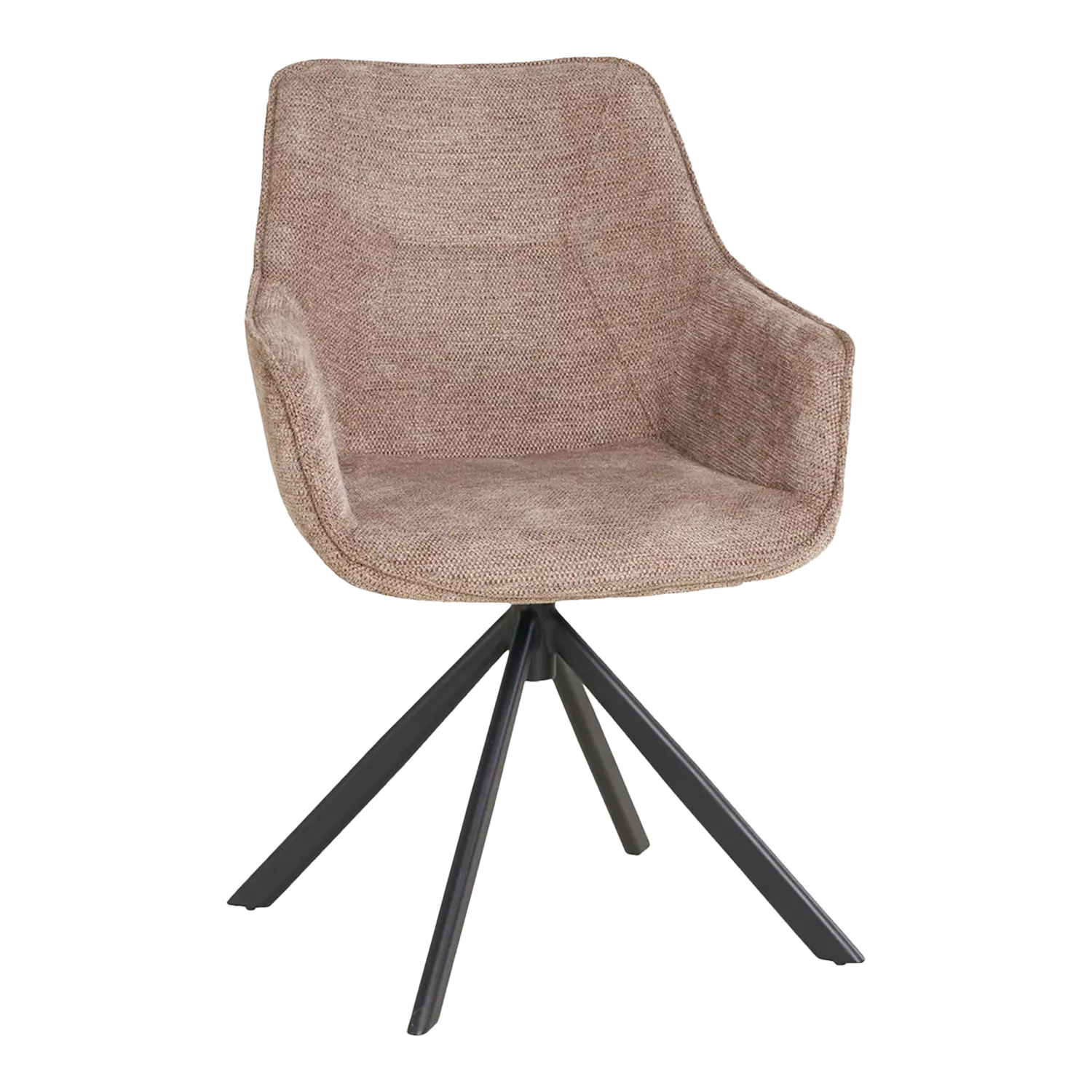 Diningsessel San Carlo: moderner brauner Stuhl mit dreibeinigen Beinen für jeden Arbeitsbereich.