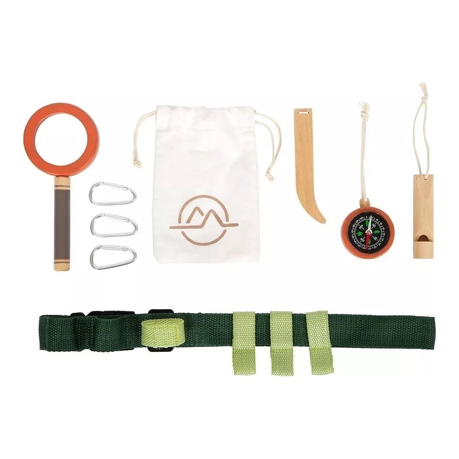 Inhalt des Entdeckergürtel Set