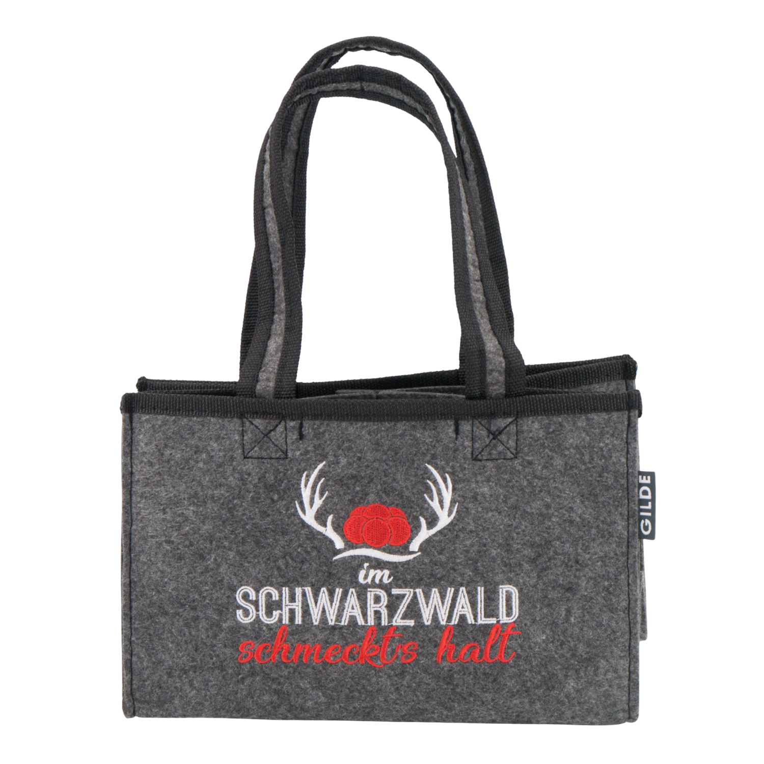 Flaschentasche „Im Schwarzwald schmeckt’s halt“