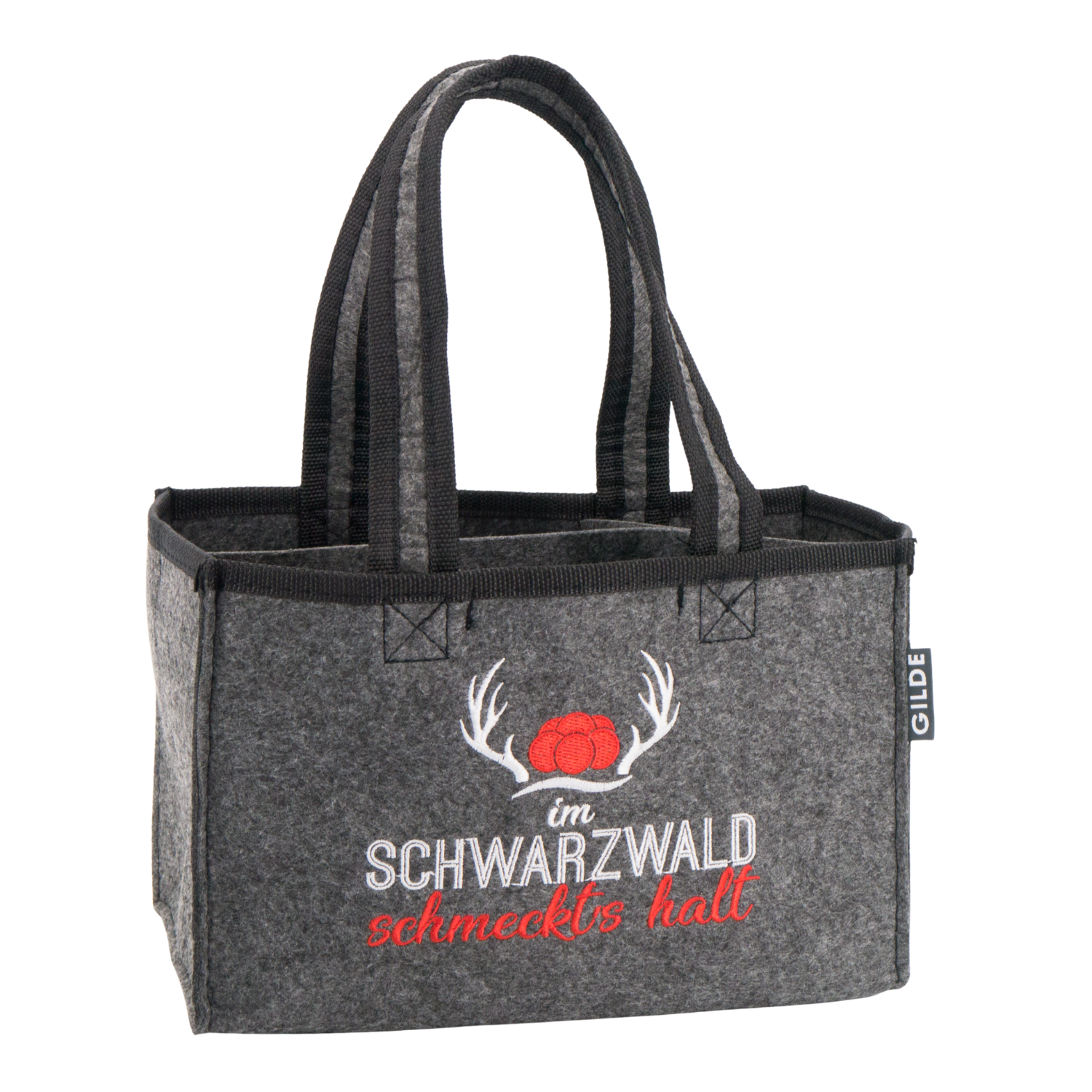 Flaschentasche „Im Schwarzwald schmeckt’s halt“