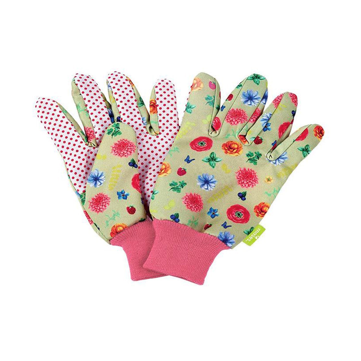 Gartenhandschuhe für Kinder in pink mit elastischem Bündchen