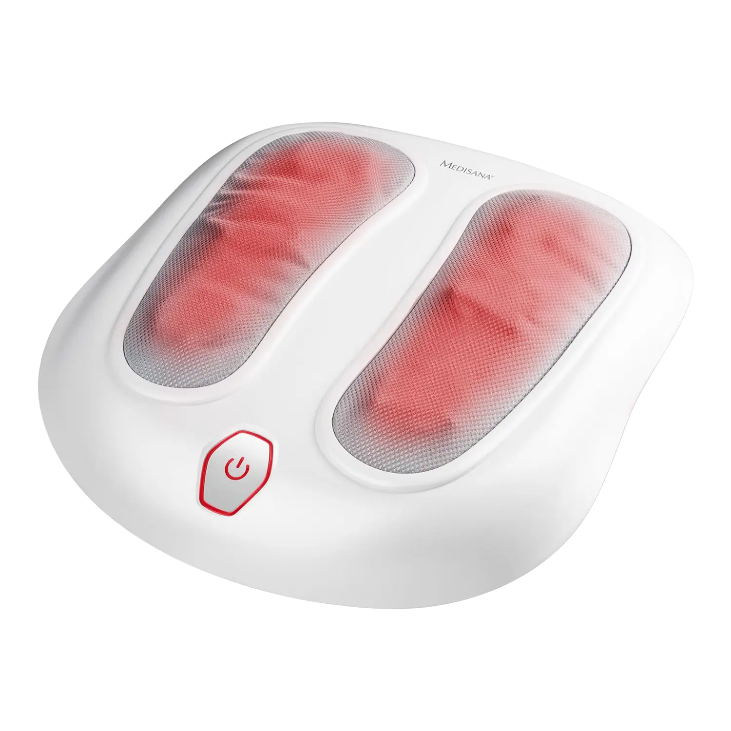 Shiatsu-Fußmassage Massagegerät in Qualität mit rotem Licht und Wärmefunktion.