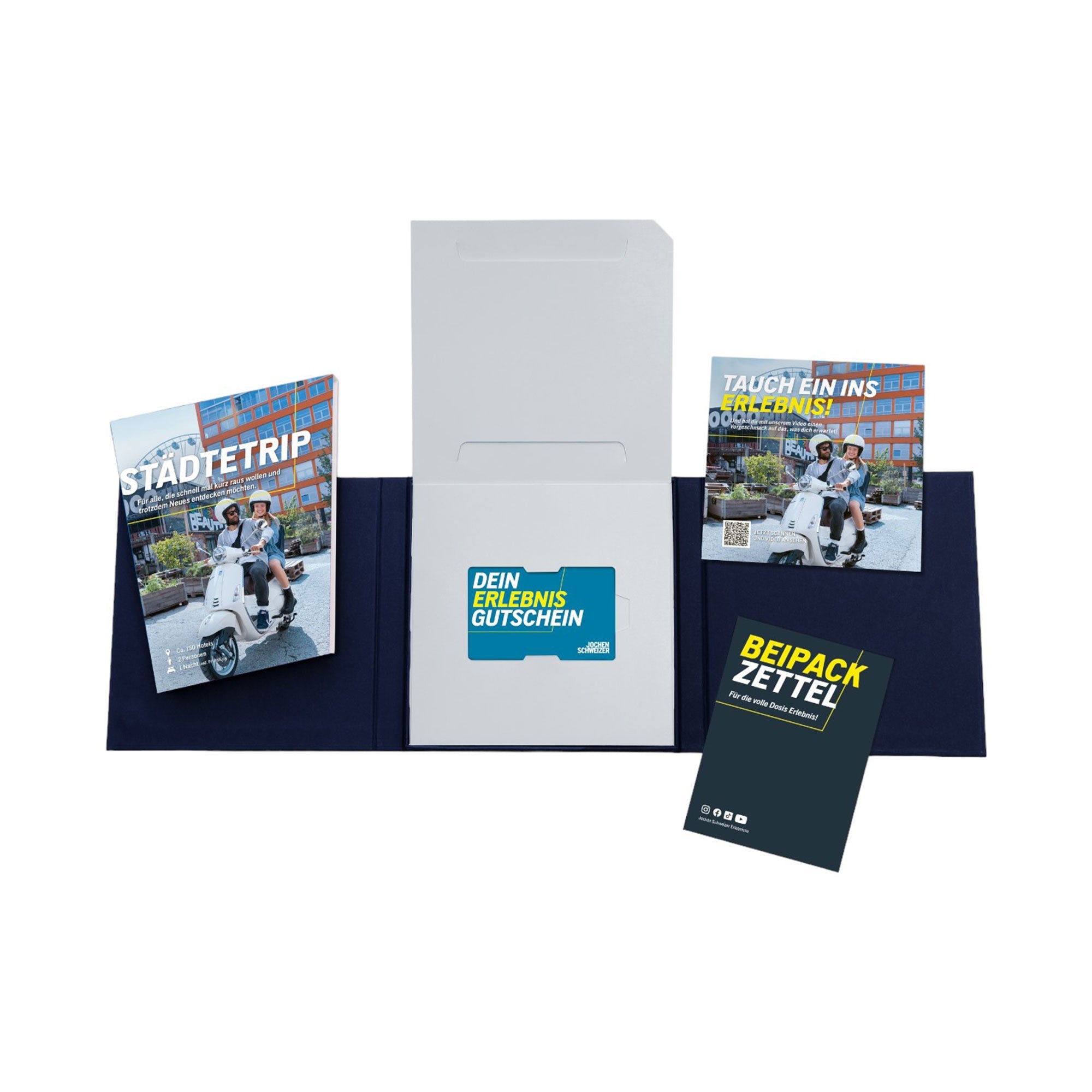 Infomaterial zur Geschenkbox