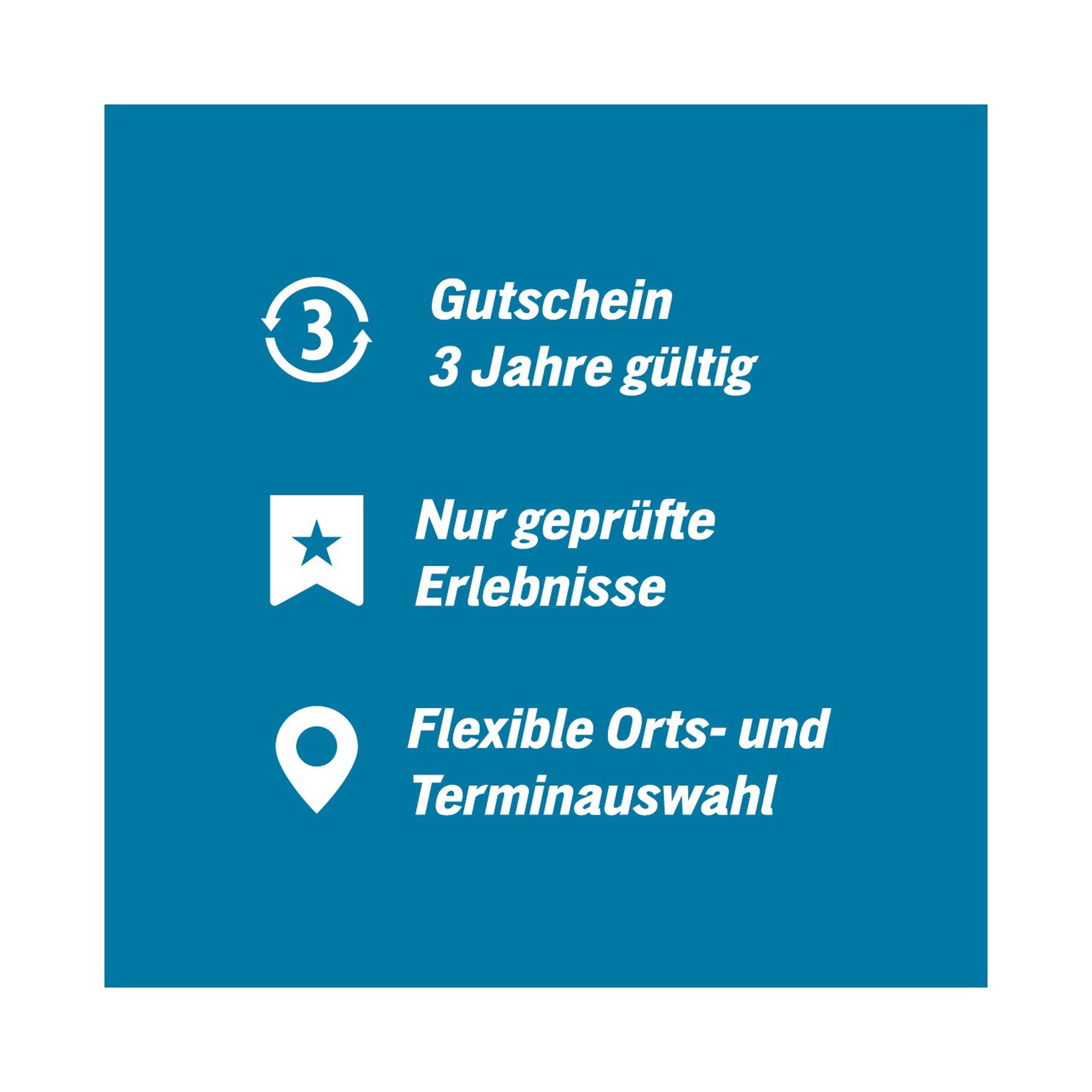 Der Gutschein für den Jochen Schweizer Städtetrip ist 3 Jahre gültig!