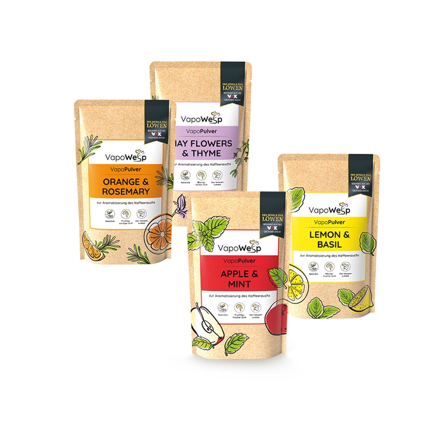 Pulversorten für die Räucherbox gegen Wespen