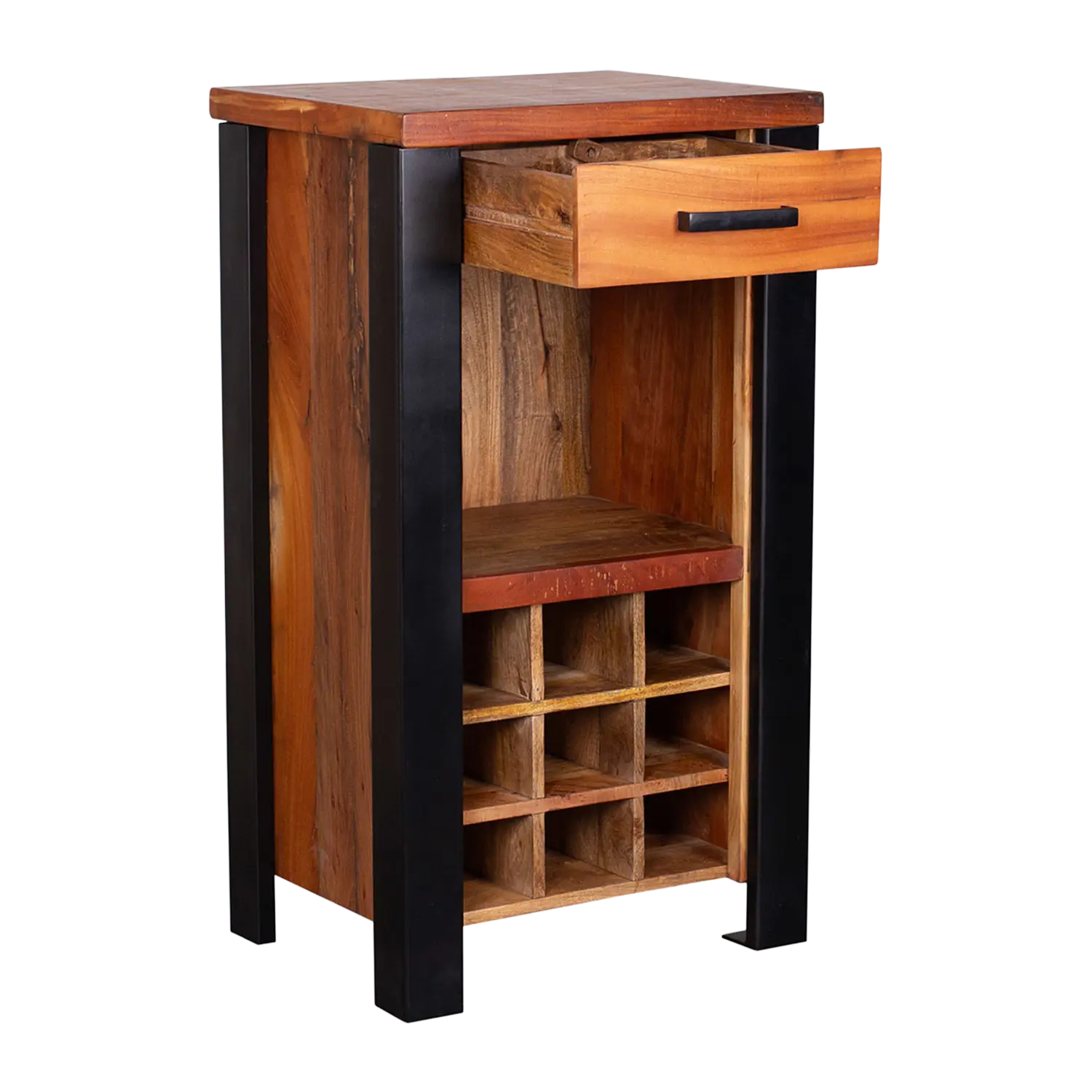 Weinschrank in Vintage Optik