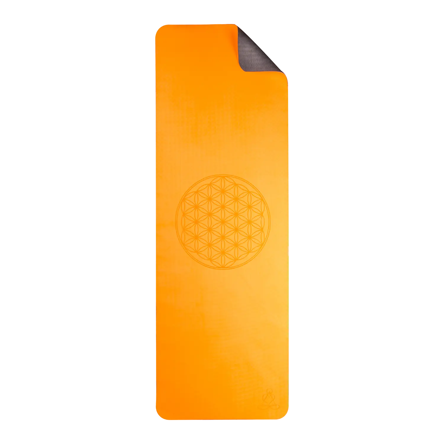 Dünne Yogamatte in Orange