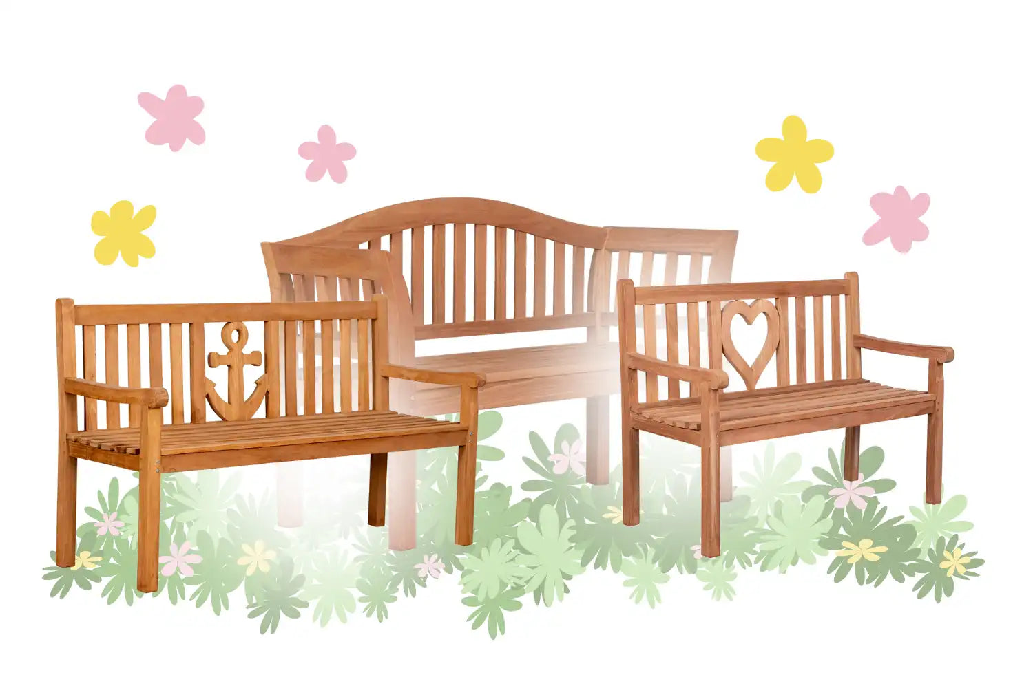 Gartenbänke aus Teak Holz kaufen