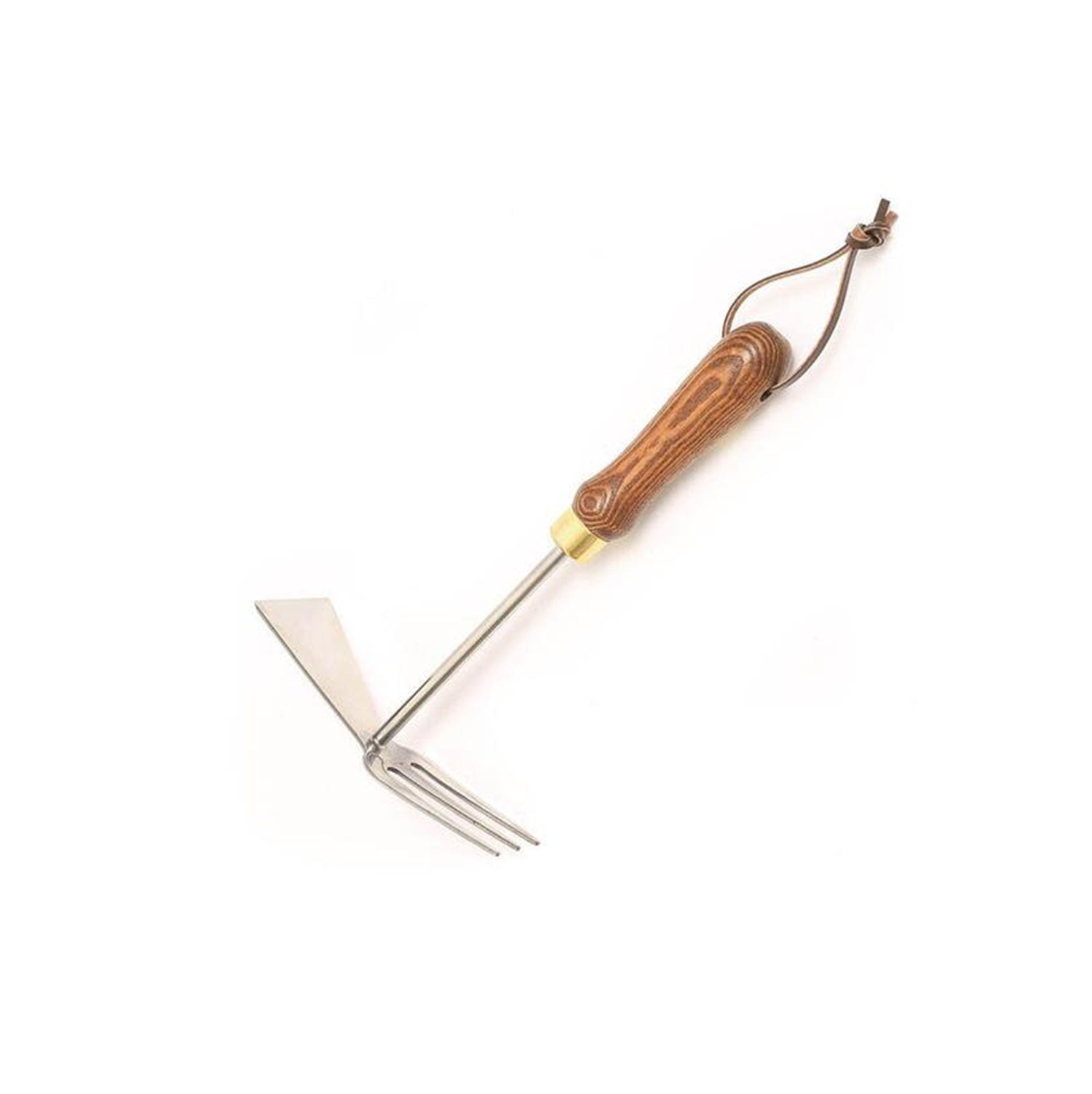 Ein Gartengeschenkset "Klassik" mit Gabel und flacher Klinge auf weißem Hintergrund.