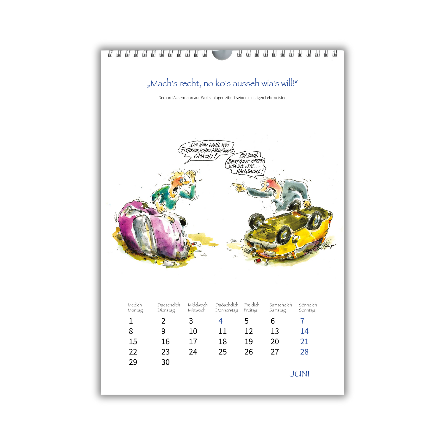 Der neue Auf gut Schwäbisch-Kalender 2026, Juni