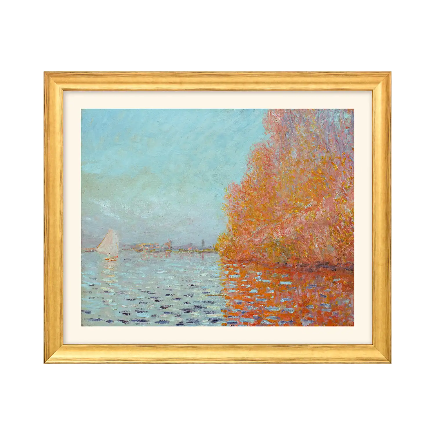 Bild "Die Bucht von Argenteuil mit einem Segelboot" (1874)