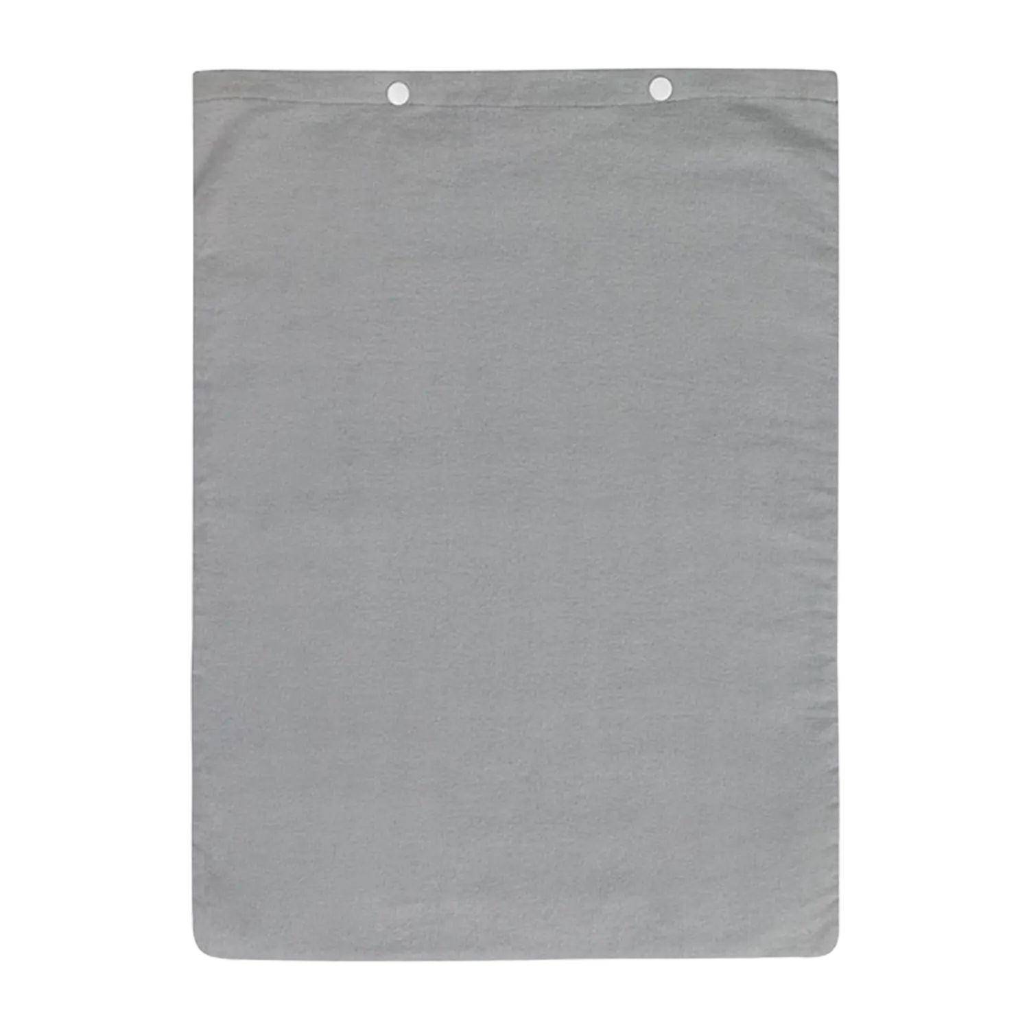 Ein schlichtes graues Elektrisches Heizkissen, waschbar mit drei Löchern für Bilder.