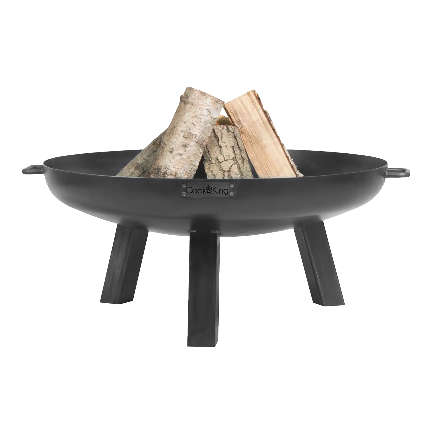 Feuerschale Connecticut mit Griffen, ideal für Outdoor-Geselligkeit.