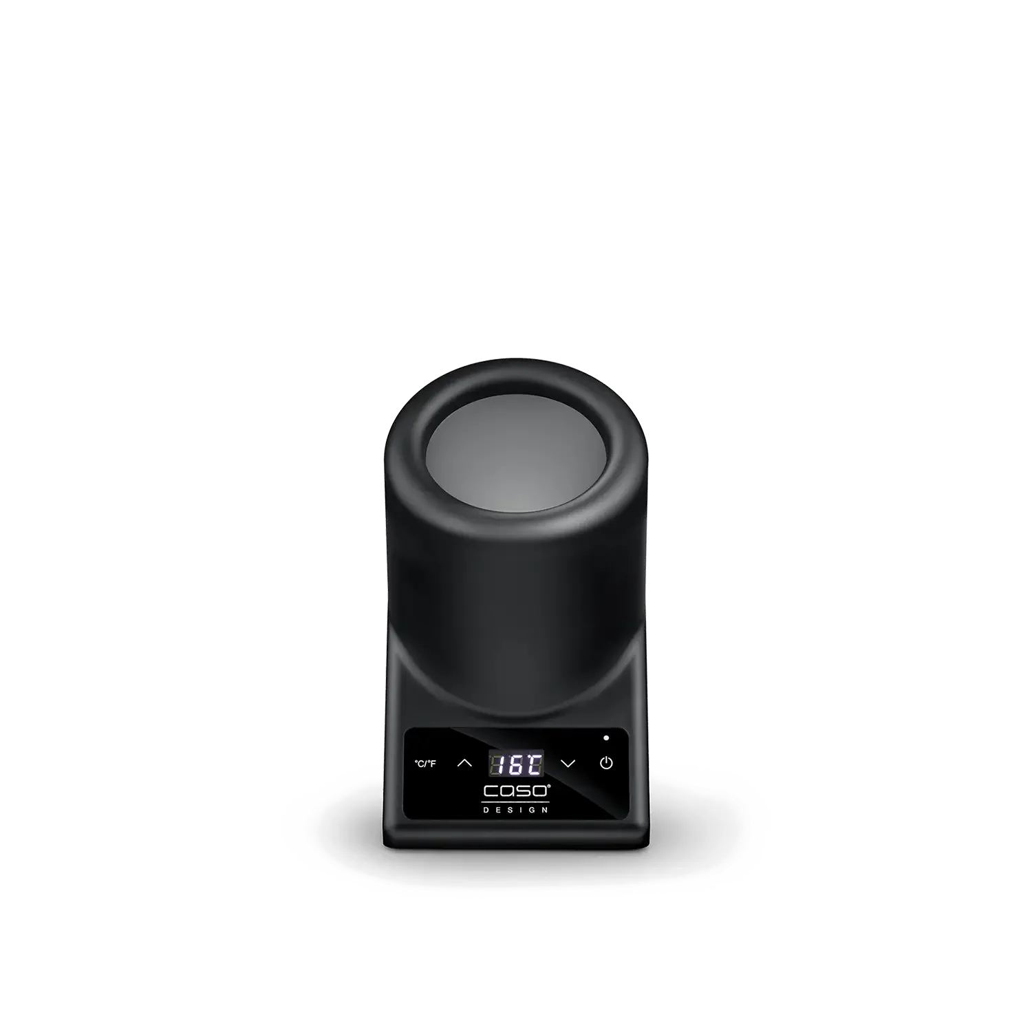 Elektrischer Flaschenkühler Vino Case Black von vorne mit Bedienfeld 