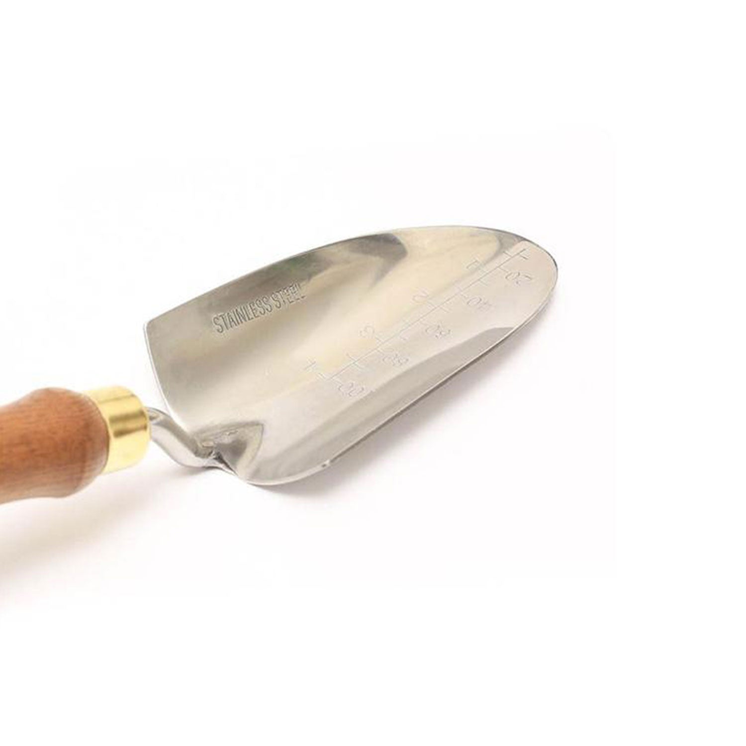 Das Gartengeschenkset "Universal" beinhaltet eine Edelstahlkelle mit Holzgriff.