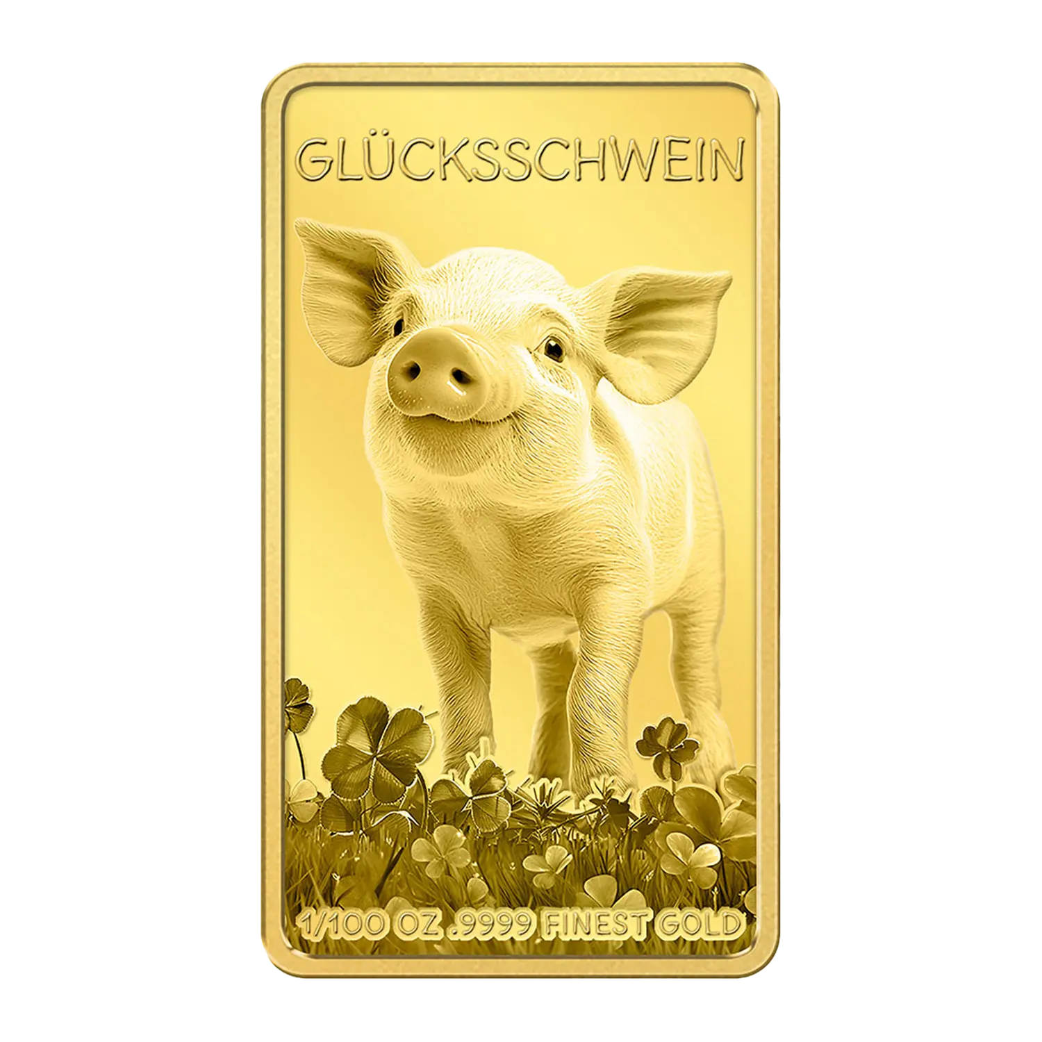 Goldbarren Glücksschwein, ideal für einen Flexcontainer.