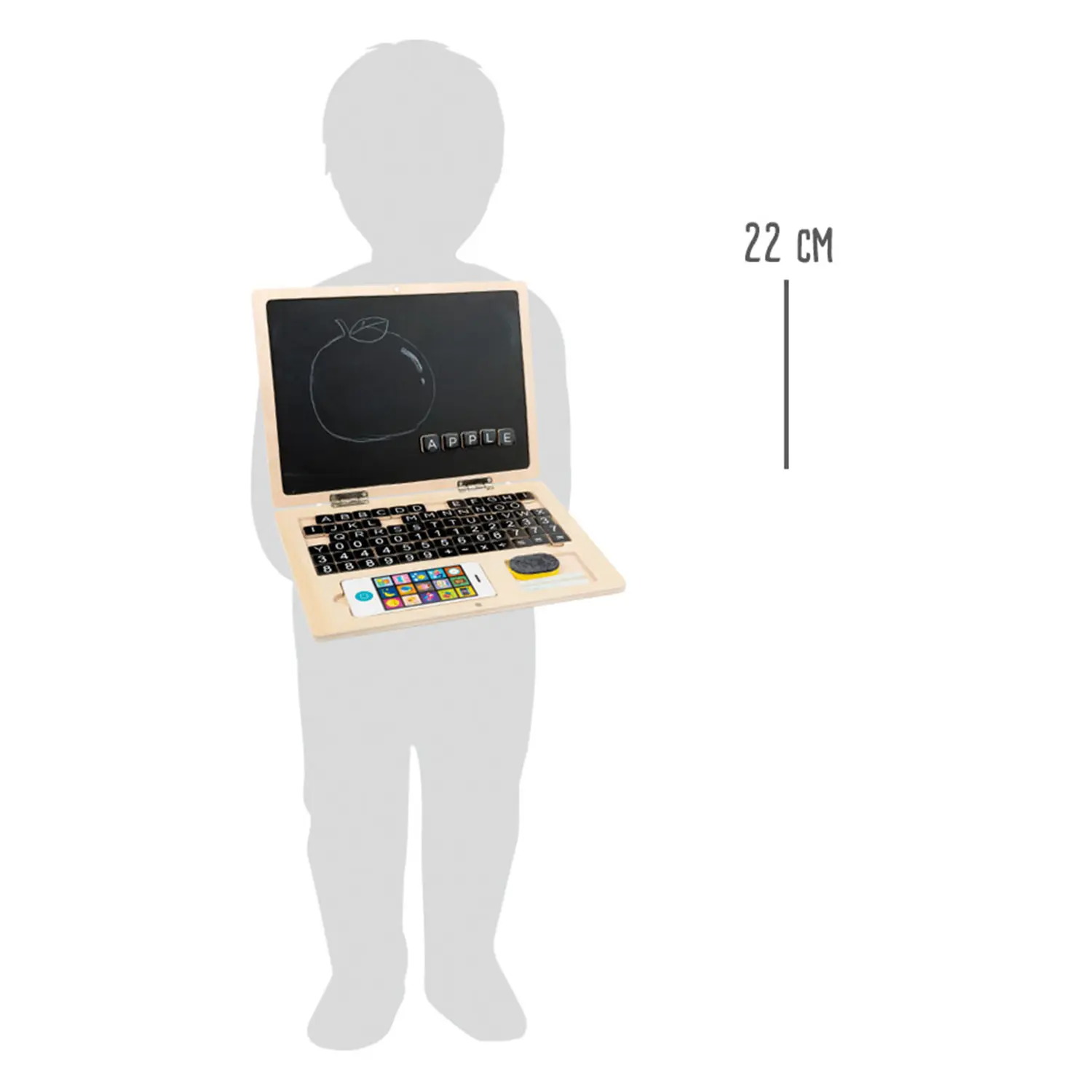 Größenangaben des Kinder Laptop