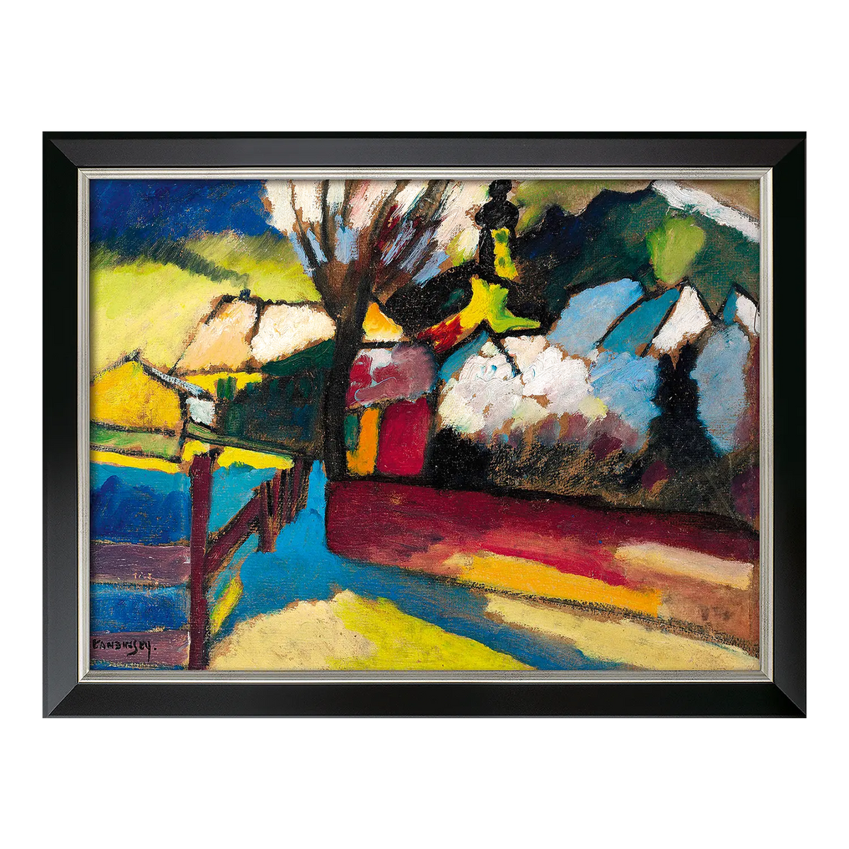 Herbstlandschaft mit Baum von Kandinsky.