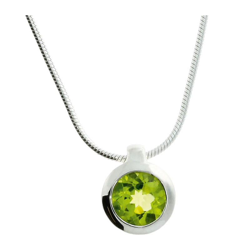 Kette Silber Peridot