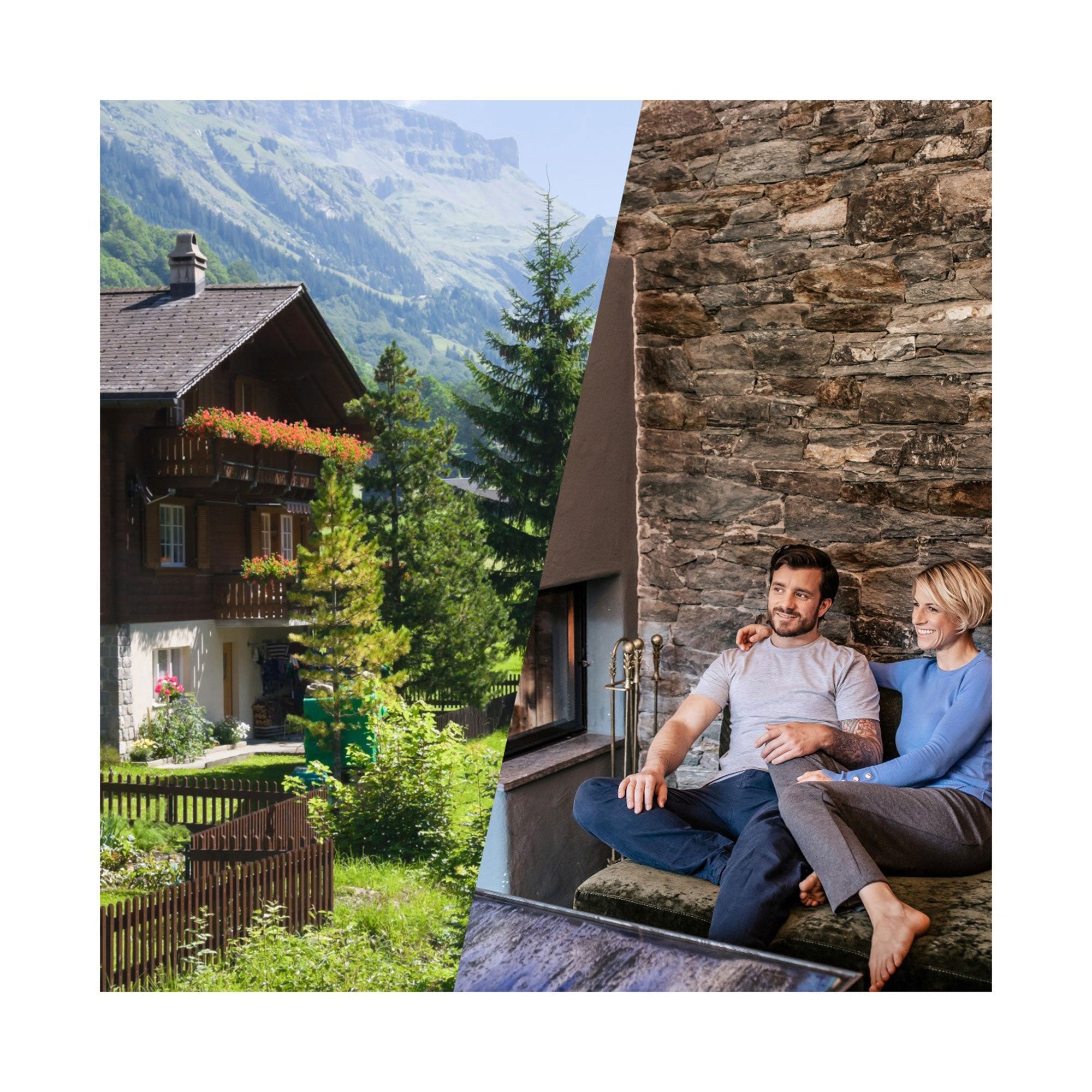 Ein junges Paar im Jochen Schweizer Kurzurlaub 