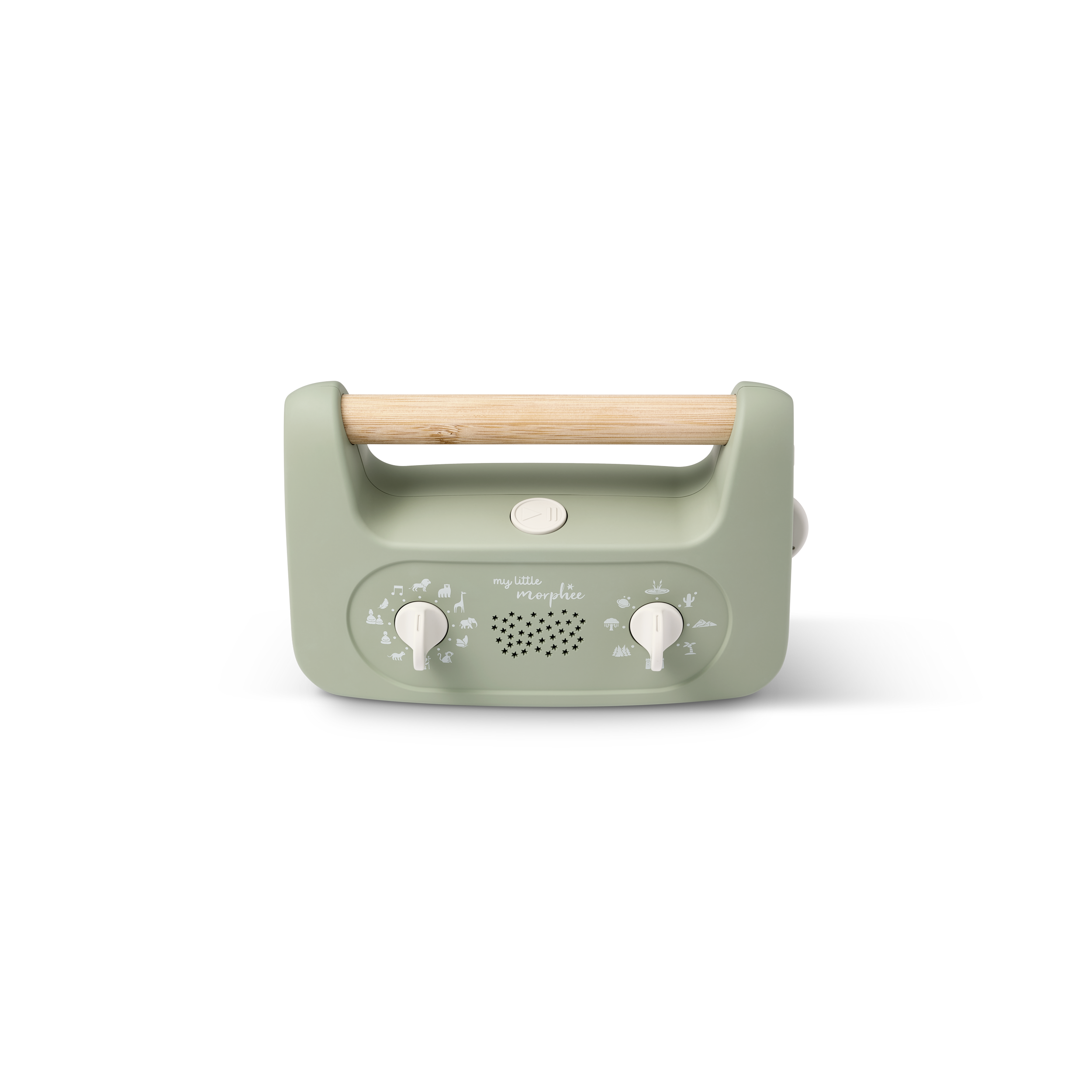 Mein kleines Morphée - grün/beige, bildschirmfreie Einschlafhilfe für Kinder.