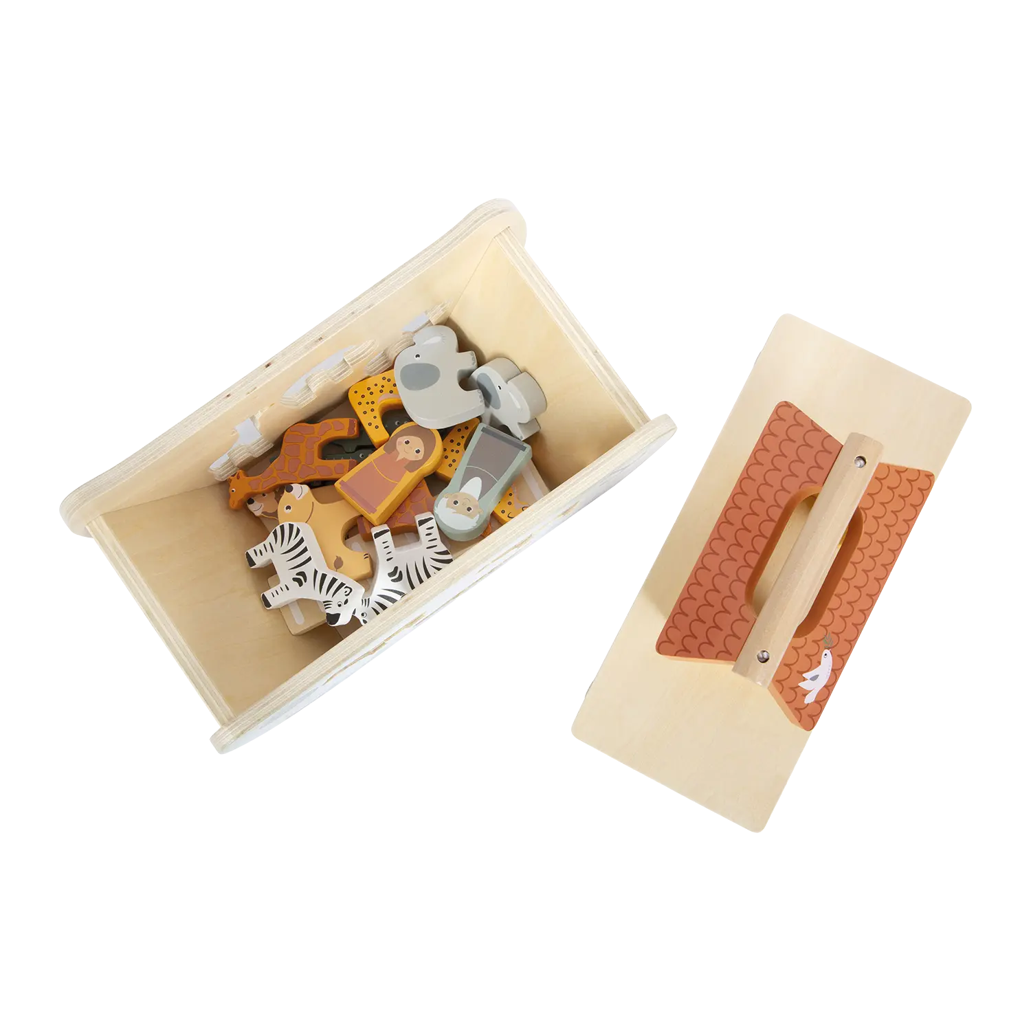 Ein Steckspiel für Kinder mit Tierfiguren