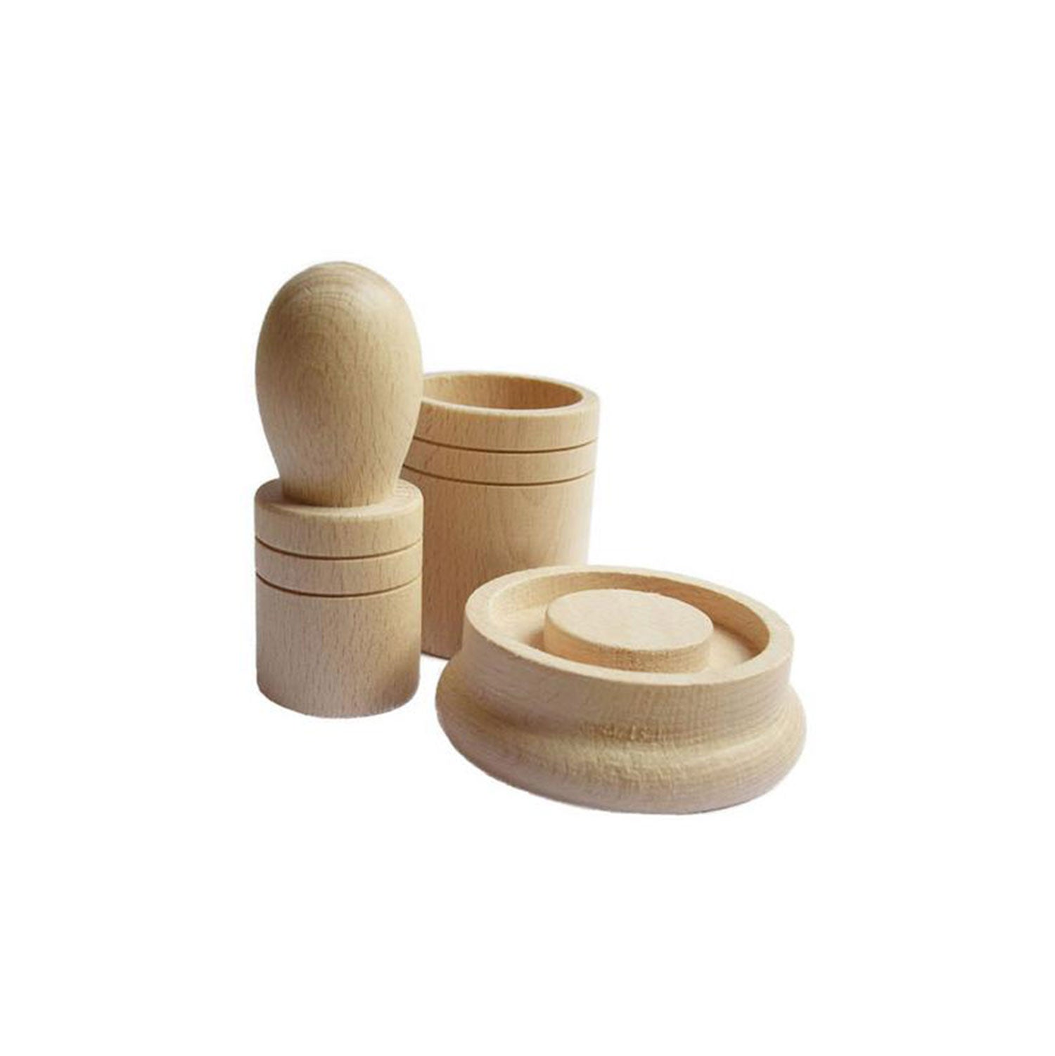 Papiertopf-Presse aus Holz