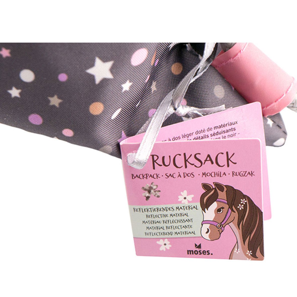 Reflektierender Pferde Turnbeutel für Mädchen