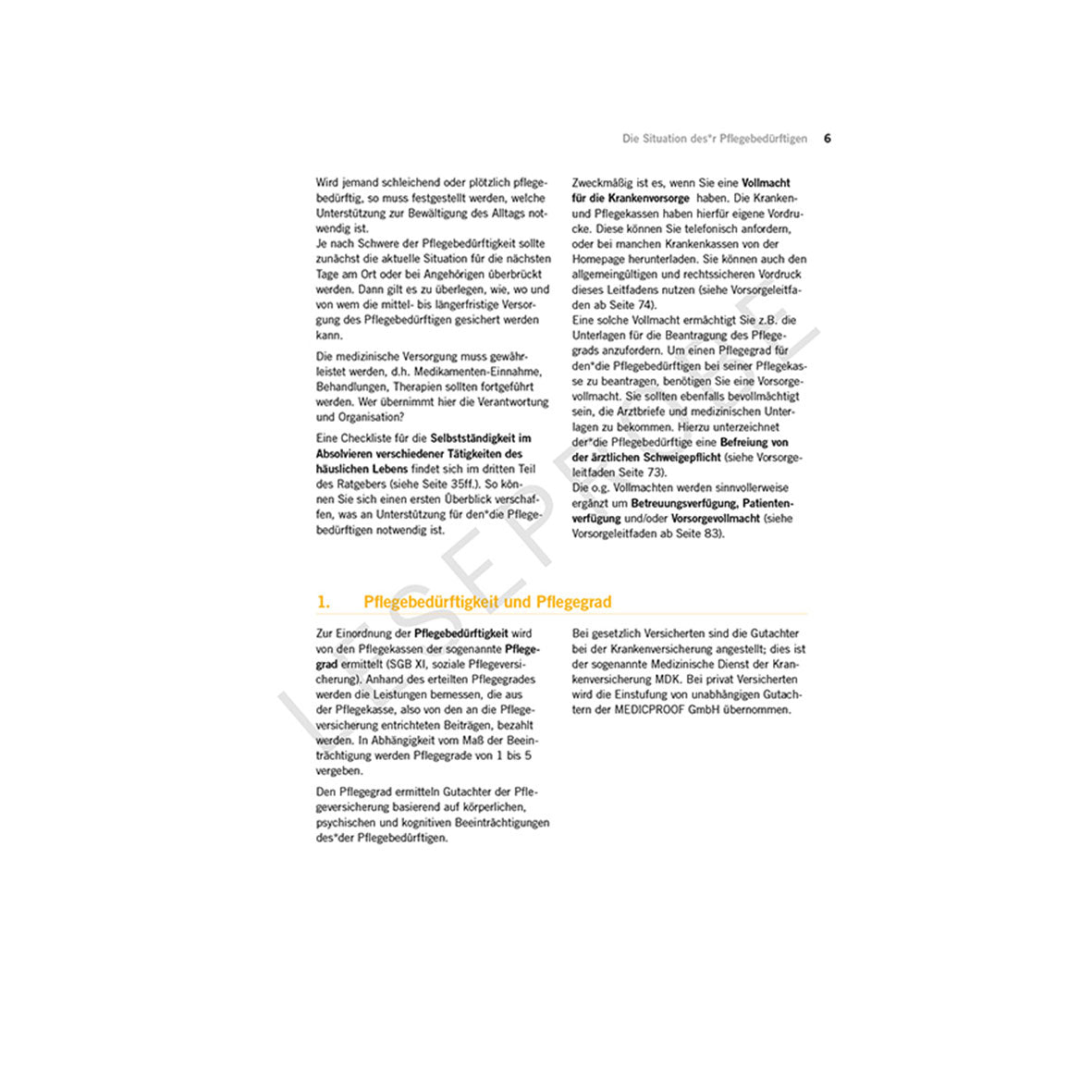 Pflege und Vorsorge – geregelt! - SWP Shop