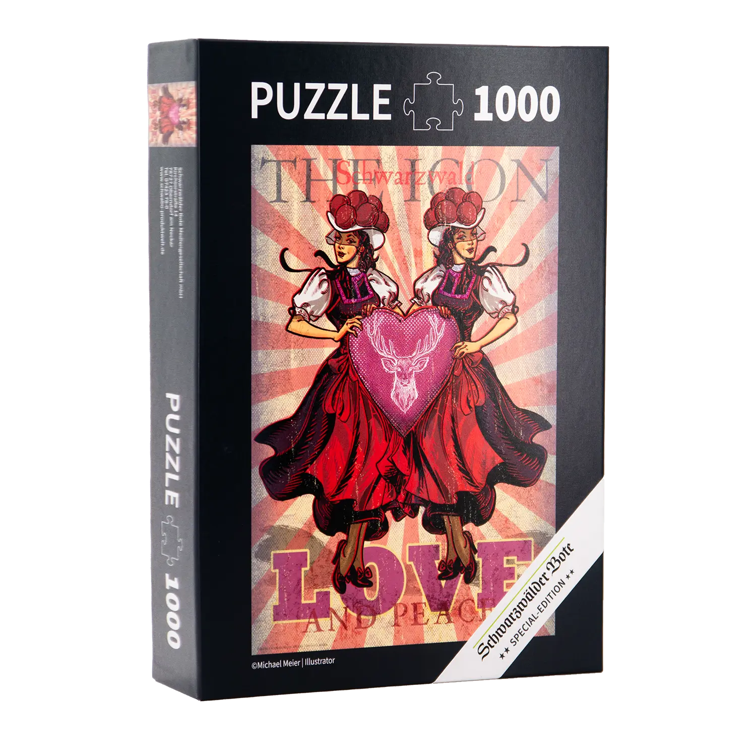 Schwarzwald Puzzle "Die Schwarzwald Ikone", 1000 Teile, LIEBE UND FRIEDEN