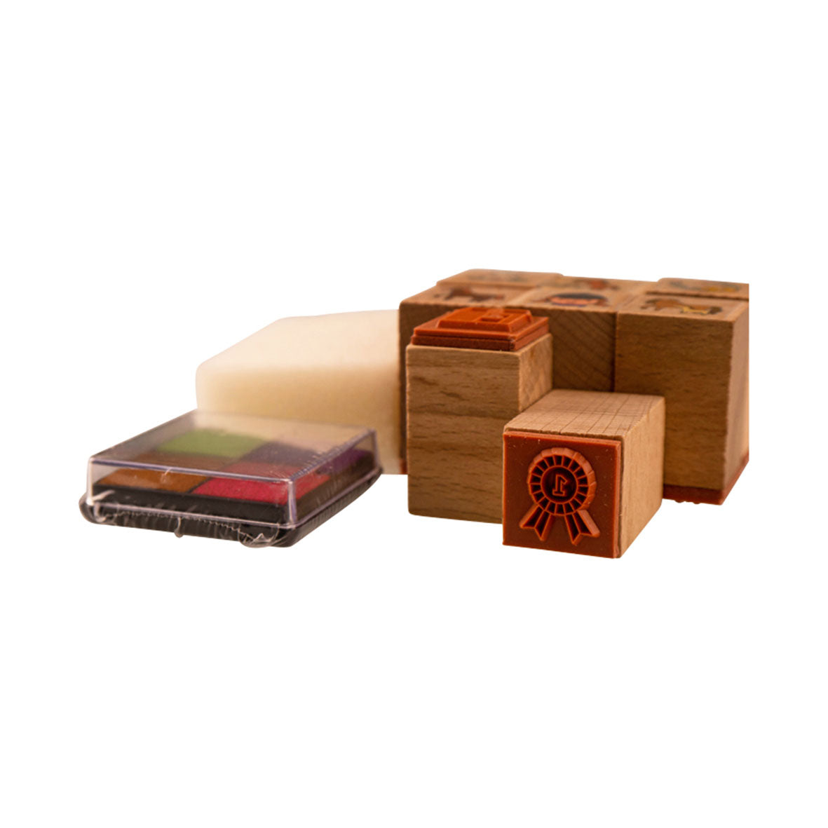 8 Pferdestempel und 4 Stempelkissen