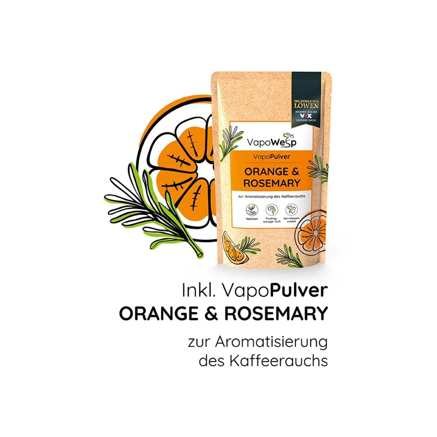 Pulver Orange & Rosemary für die Räucherbox