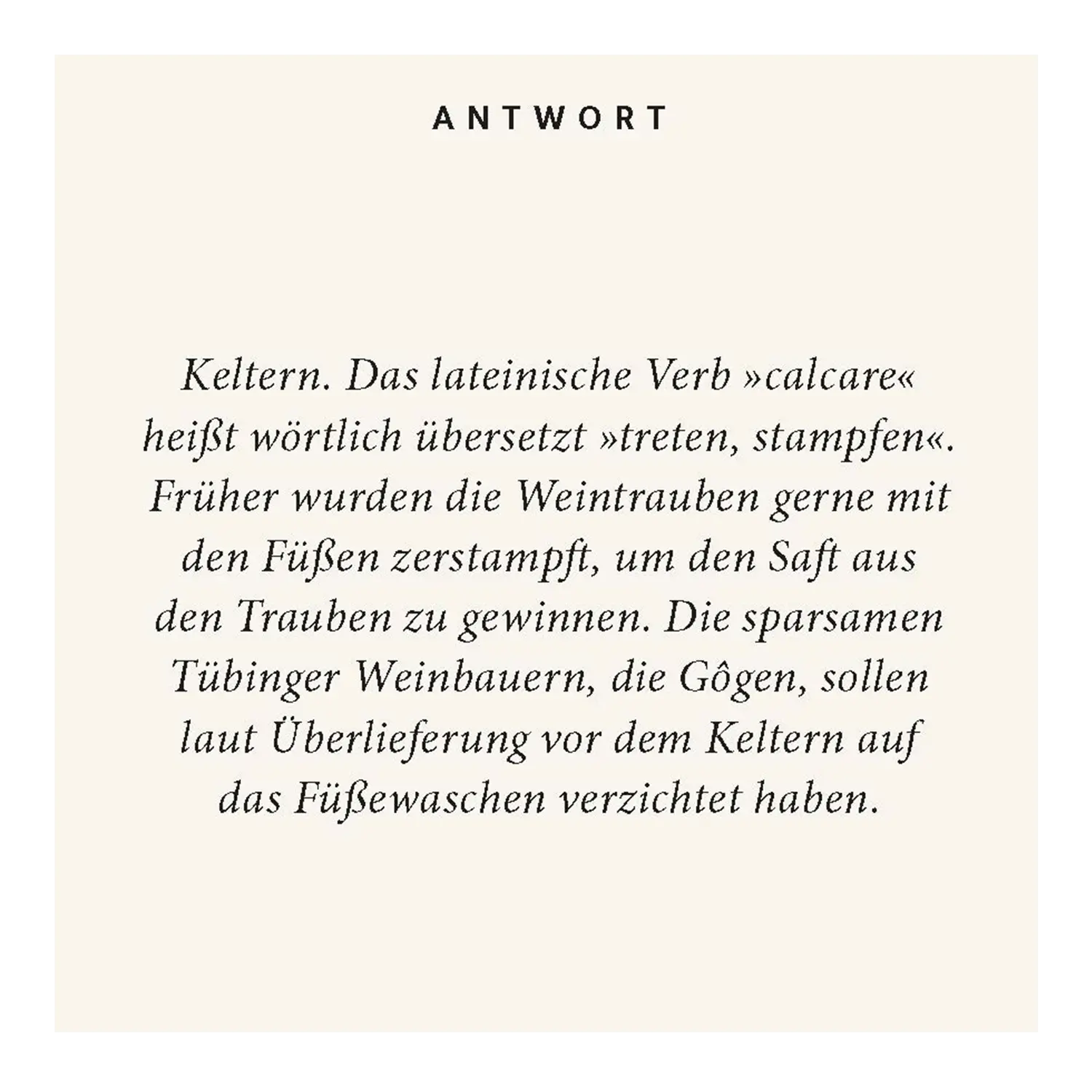 Frage aus dem Wein Quiz